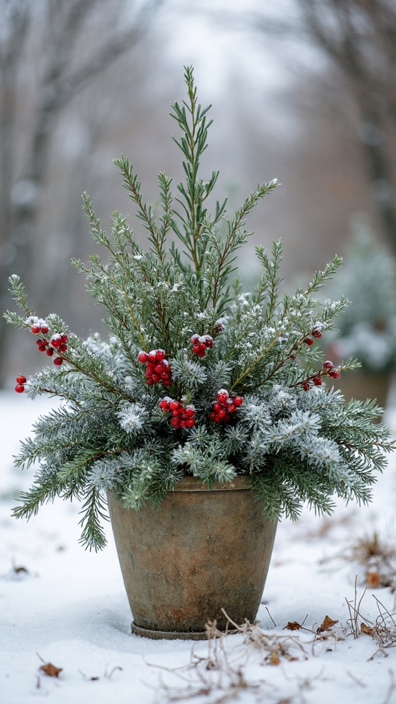 fragrant herb holiday planter combinations