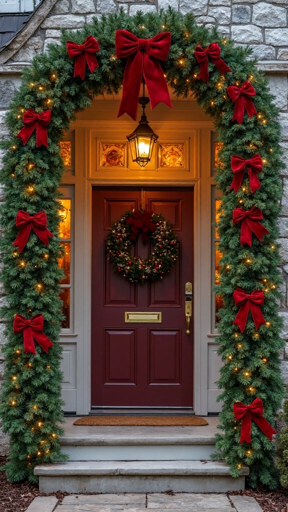 framed welcoming festive layered