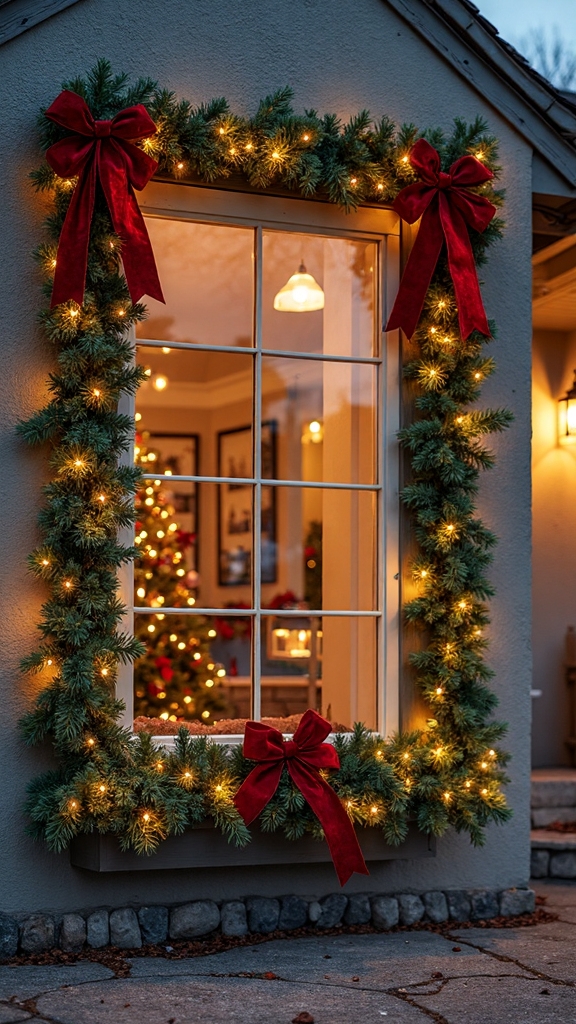 framing holiday focal displays artfully