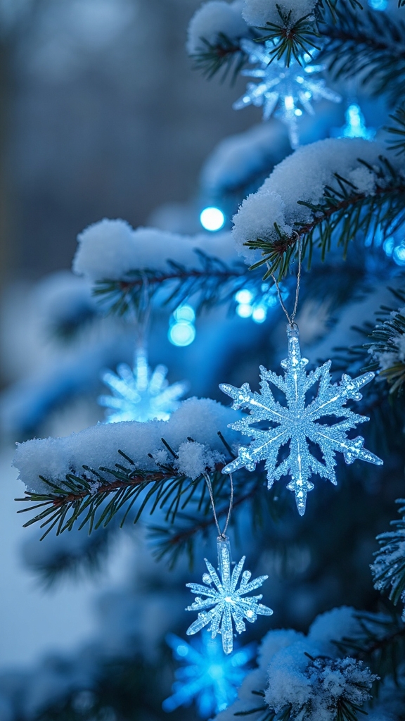 frozen themed enchanting winter wonderland display