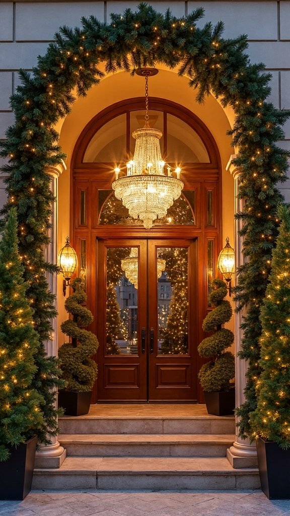 glamorous outdoor christmas decor ideas