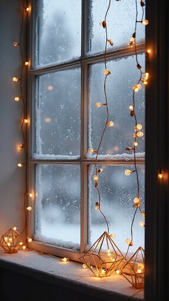 glowing window light curtain displays