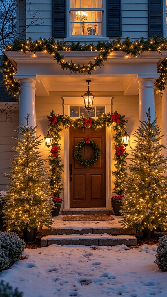 grand holiday porch d cor