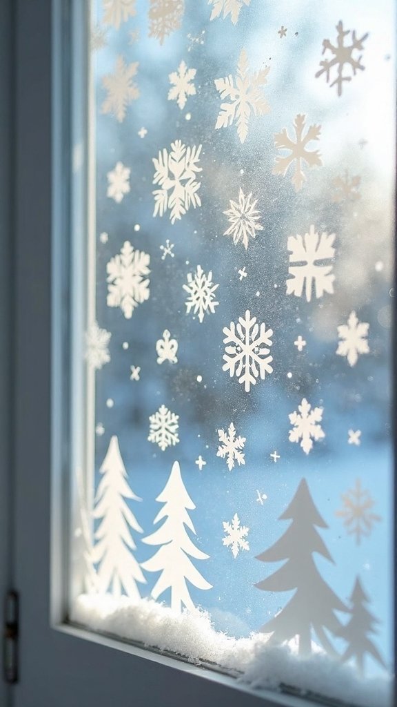 handmade winter paper art decor