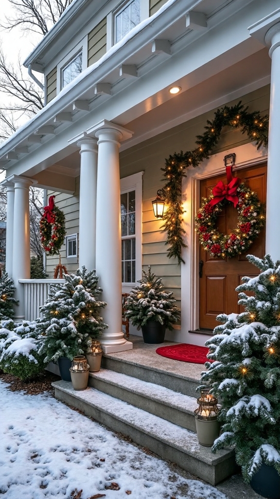 harmonious proportional balanced porch decorations