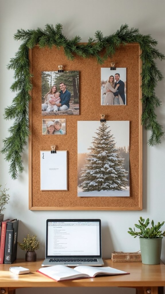 holiday card display board