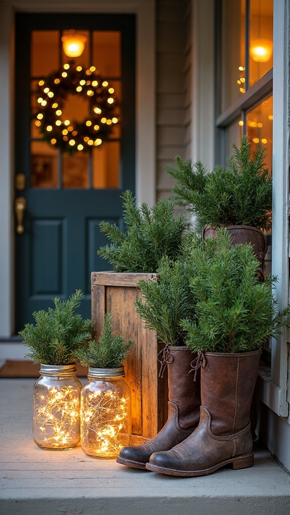 household items transformed into festive decor