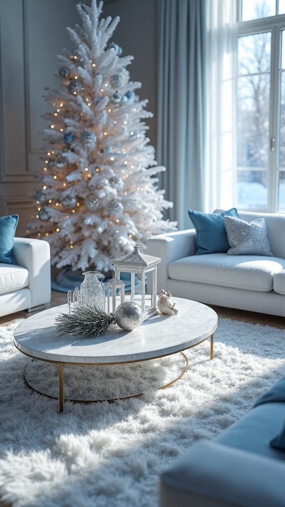 icy elegant glamorous serene