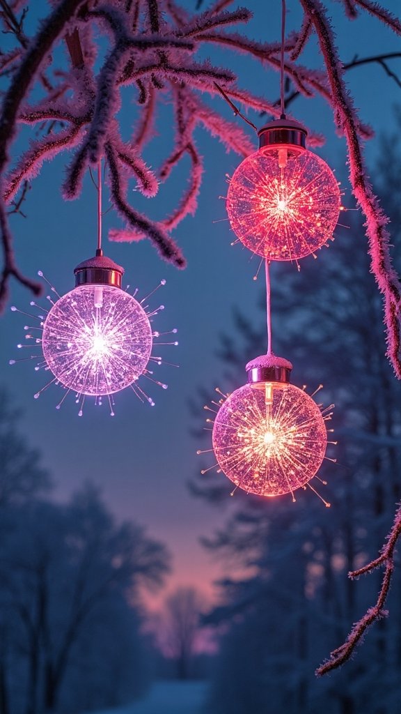 illuminated dimensional focal tree decor