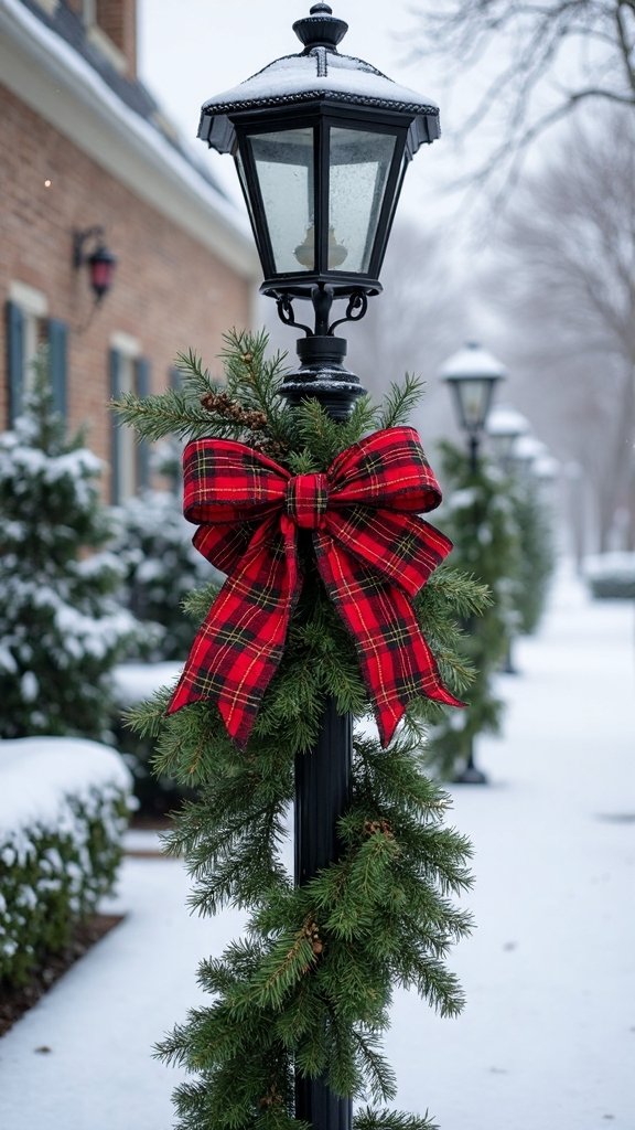 inviting festive traditional christmas decoration