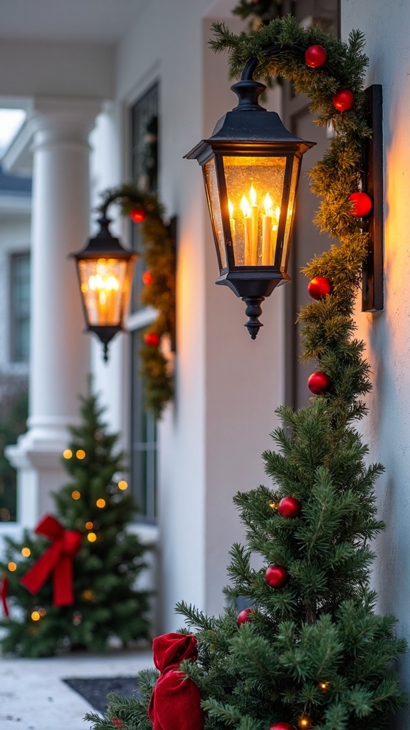 inviting holiday lantern lighting displays