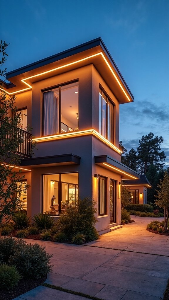 luminous building edge accent lighting