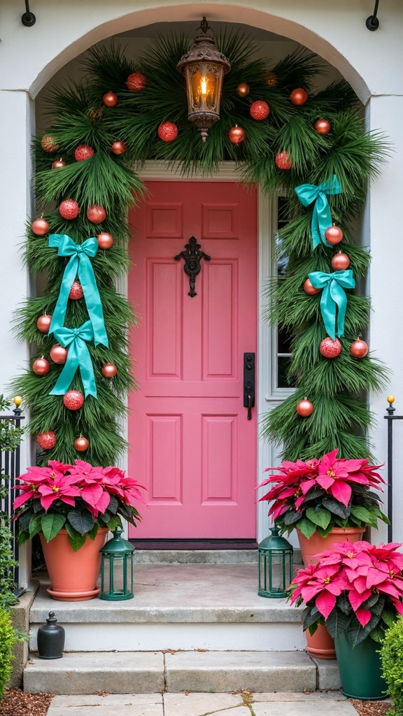 lush vibrant tropical christmas decor