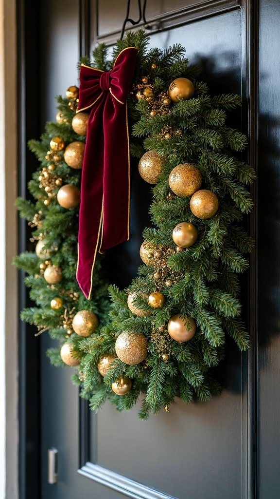 luxurious designer wreaths with premium accents
