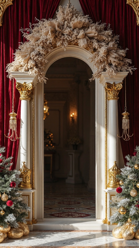 luxurious romantic vintage inspired victorian arch