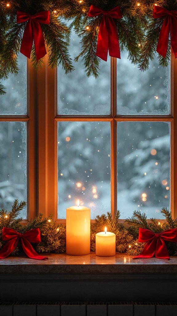 magical christmas window decorations