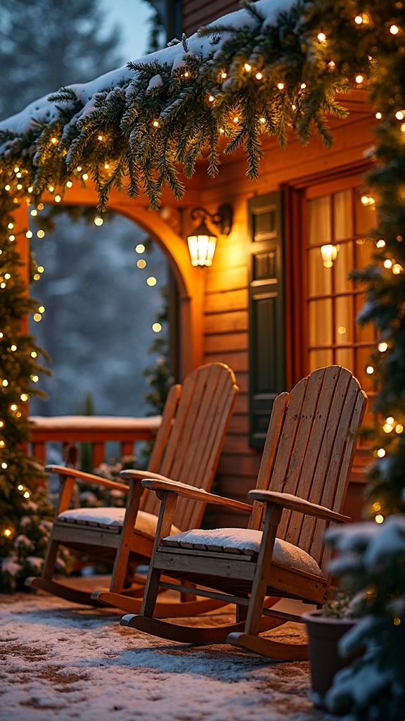 magical overhead holiday garland display