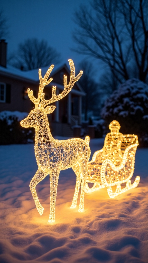 magical winter wonderland lawn decor
