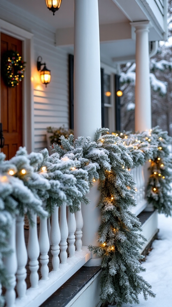 magical winter wonderland porch decoration
