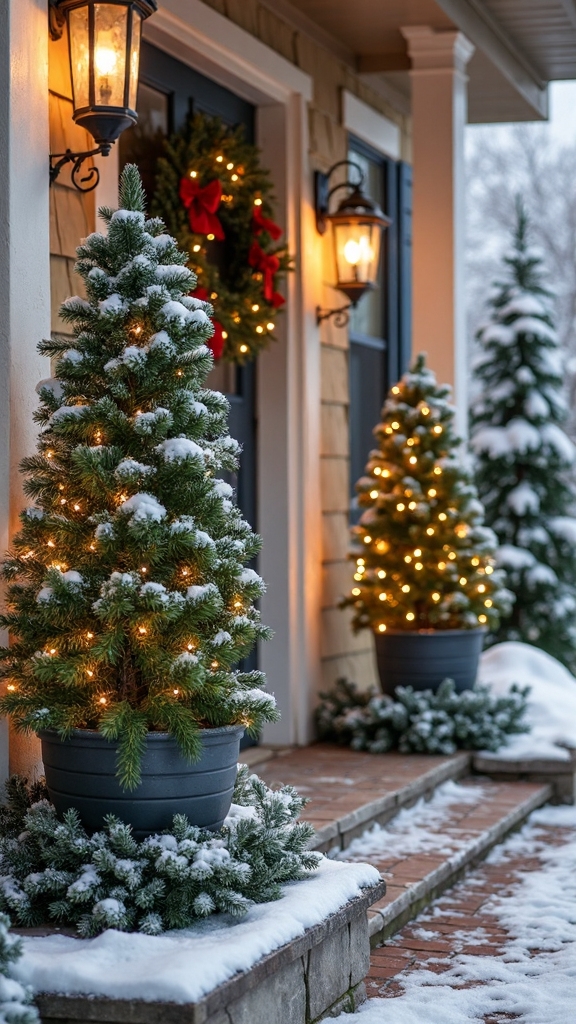 maintenance free festive winter wonderland decor