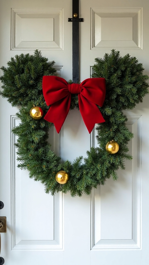 mickey mouse festive christmas wreath