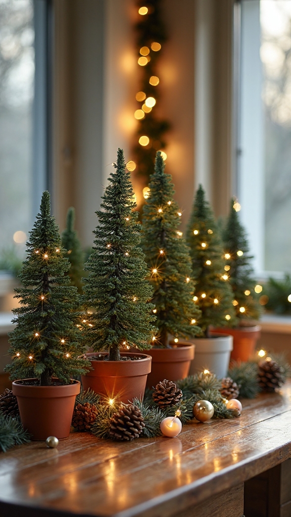 miniature tabletop christmas decor ideas