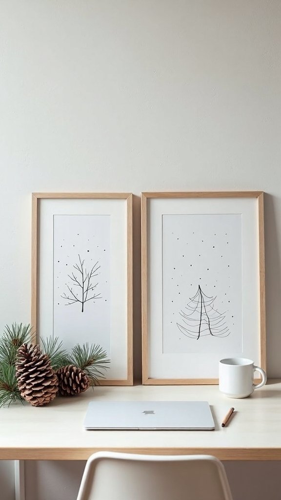minimalist holiday digital artwork