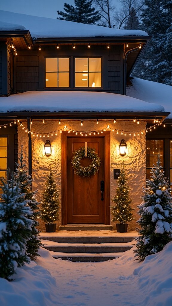 minimalist outdoor christmas light ideas