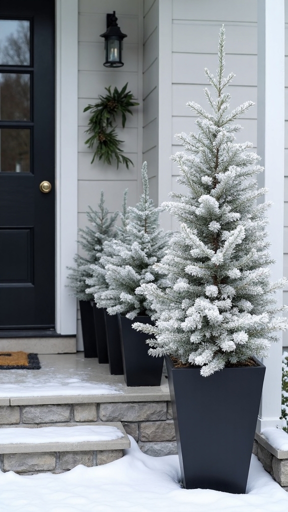 minimalist scandinavian inspired pine arrangements