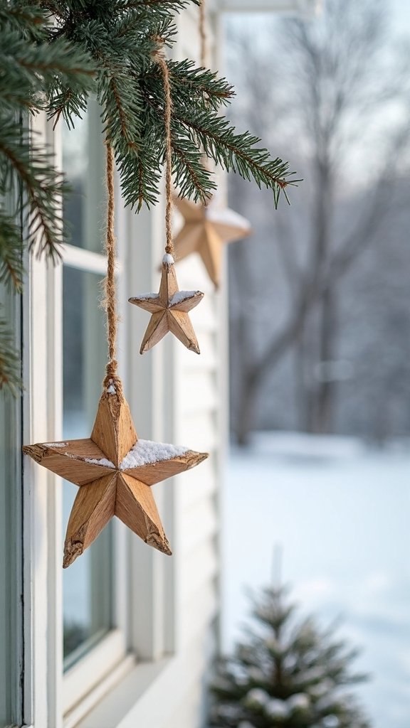 minimalist scandinavian outdoor christmas decor