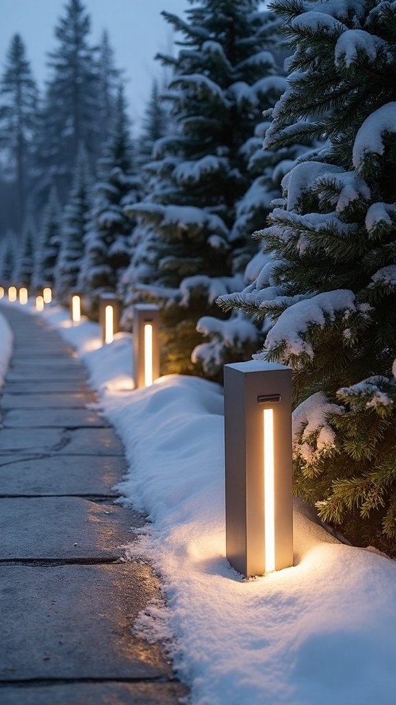 minimalist sophisticated outdoor christmas lighting