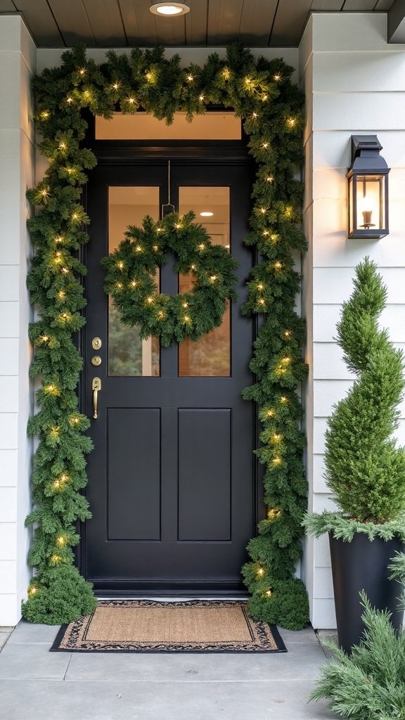 minimalist sophisticated textural greenery accents
