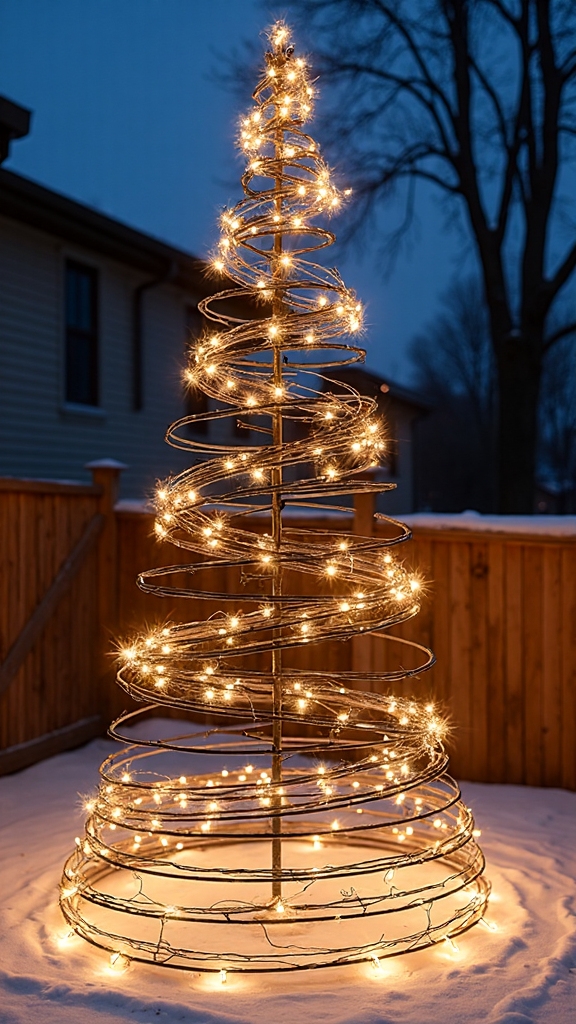 modern industrial christmas tree