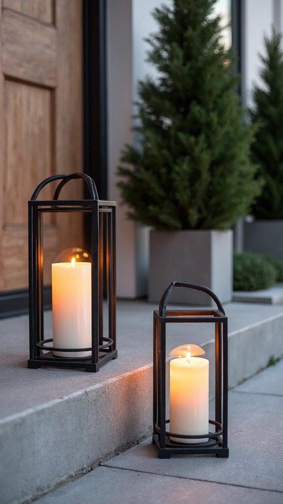 modern porch focal point