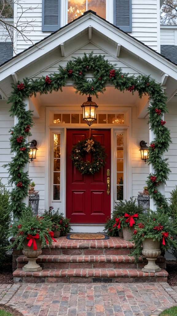multi sized wreath holiday display