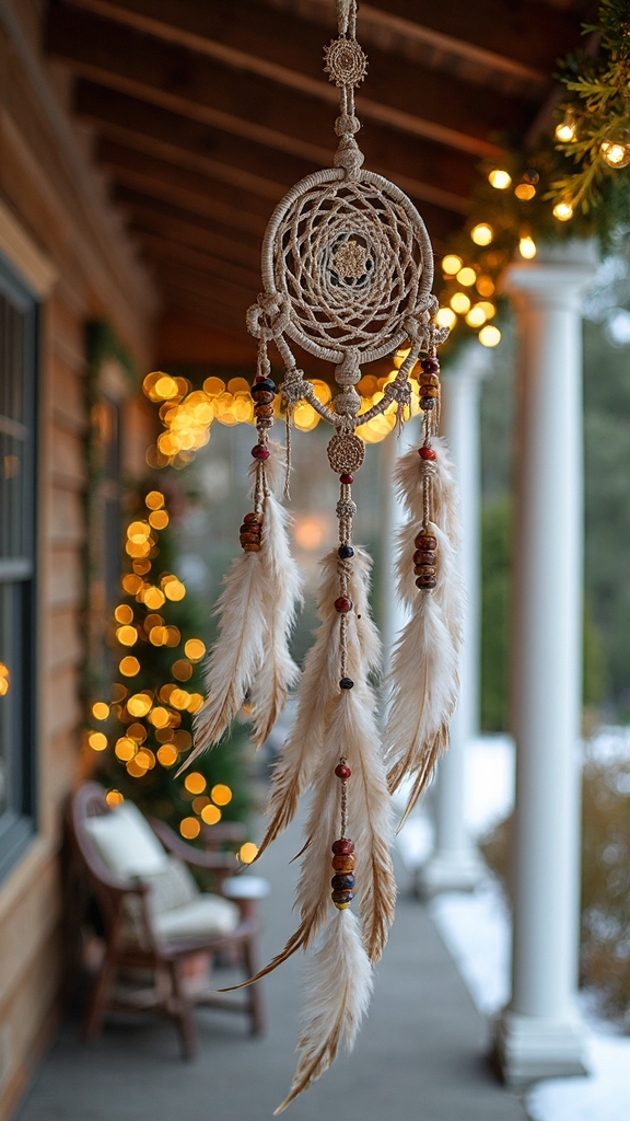 mystical bohemian festive dreamcatcher ornaments