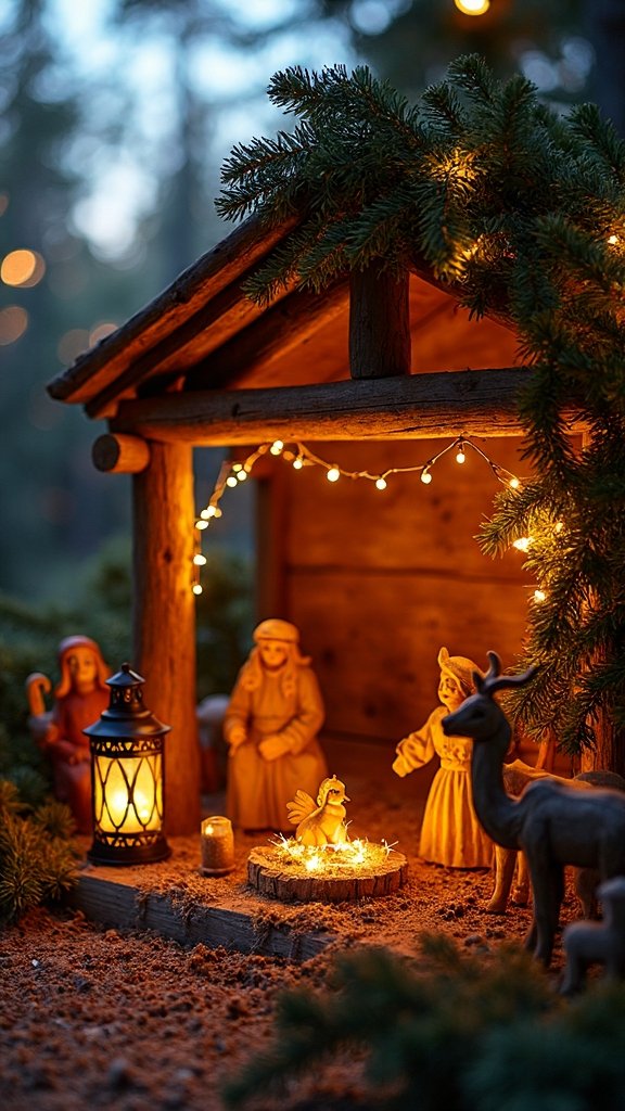 nativity scene as christmas centerpiece