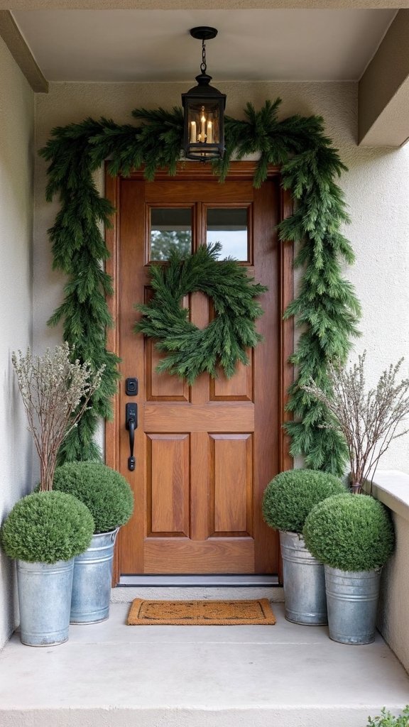 natural christmas greenery ideas