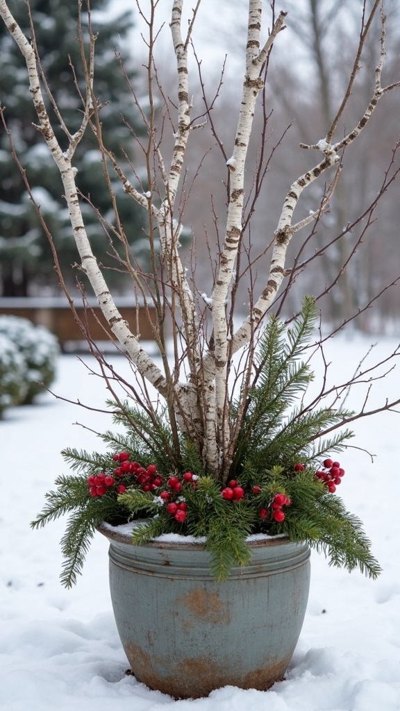 natural elegant winter decor