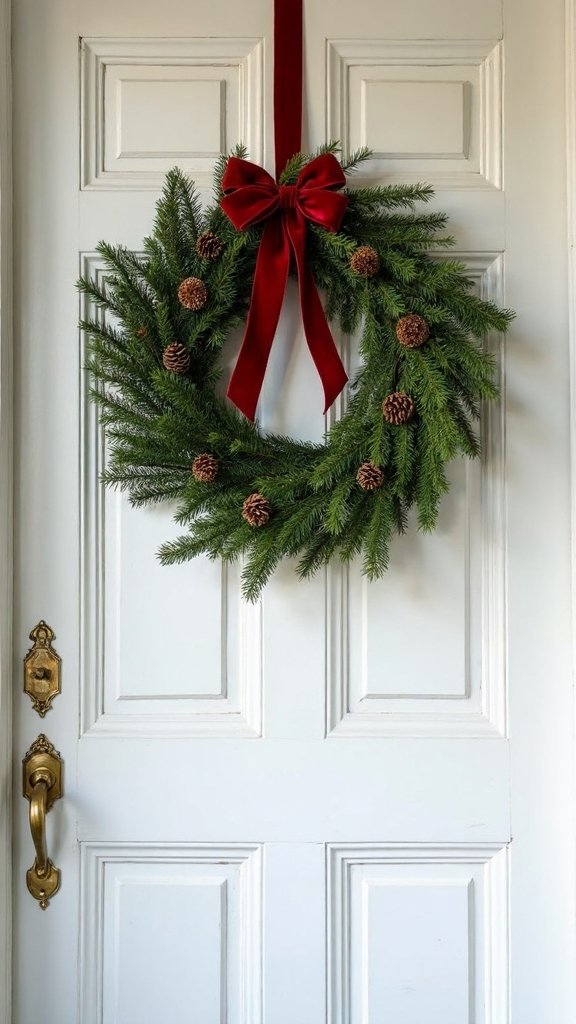 natural evergreen christmas decor