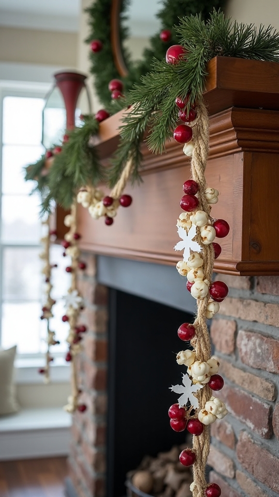 natural festive handcrafted garlands