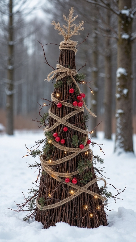 natural rustic festive decor