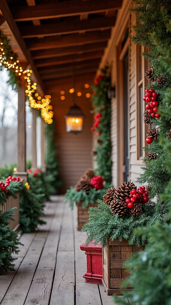 natural rustic winter decor