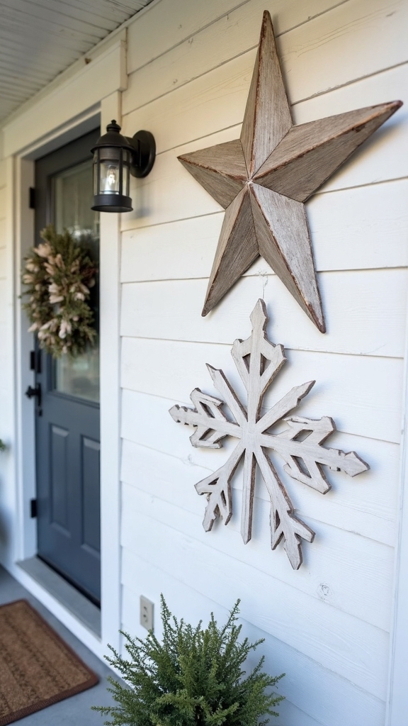 neutral rustic versatile holiday wall decor