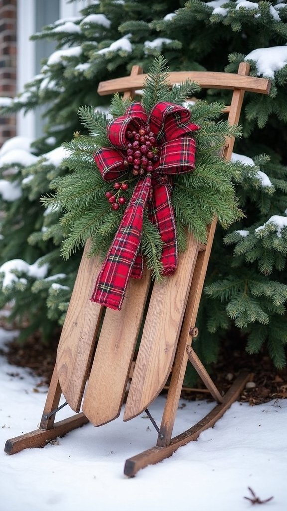 nostalgic winter yard decor charm