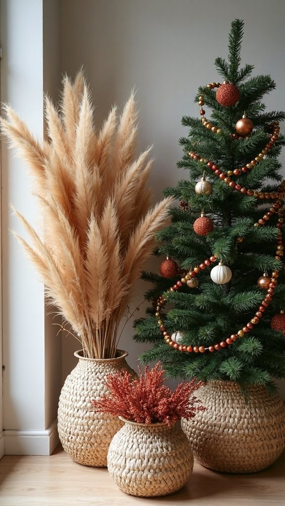 organic textured soothing bohemian christmas decor
