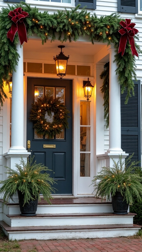ornate architectural garland draping transformation