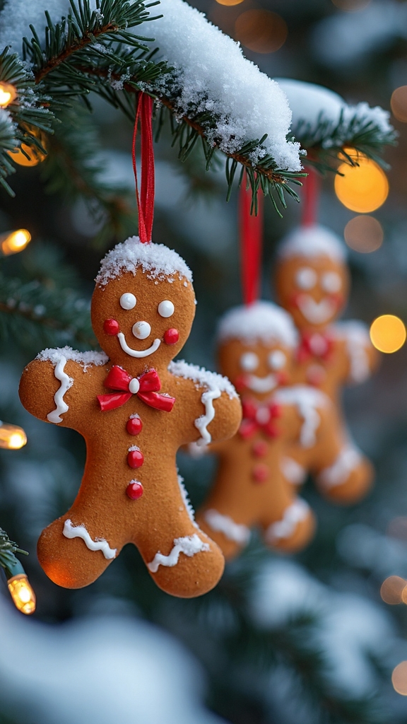 outdoor winter wonderland gingerbread decor