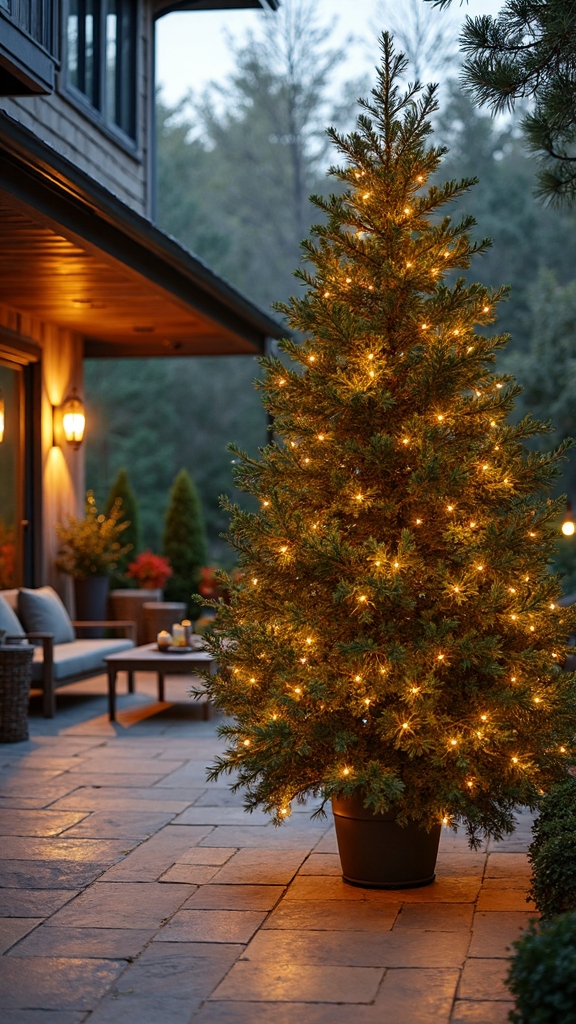 oversized holiday focal point trees