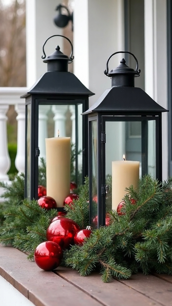 oversized lanterns festive holiday accents